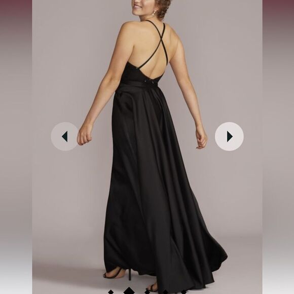 JULES AND CLEO sequin mini dress w/removable skirt Size‎ 20 Black Nwt in pkg - Picture 2 of 11